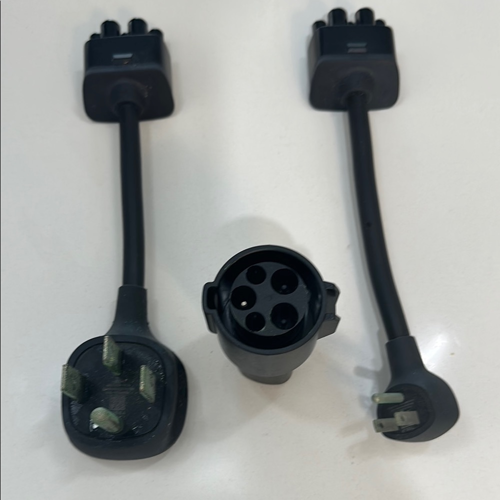 Black Electrical Adapter Set